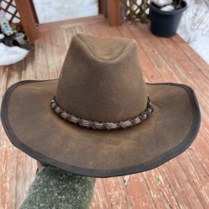 Outback oilskin waterproof cowboy hat